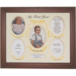 My First Year Mat And Frame Ivory/ Buttercup (Unframed)